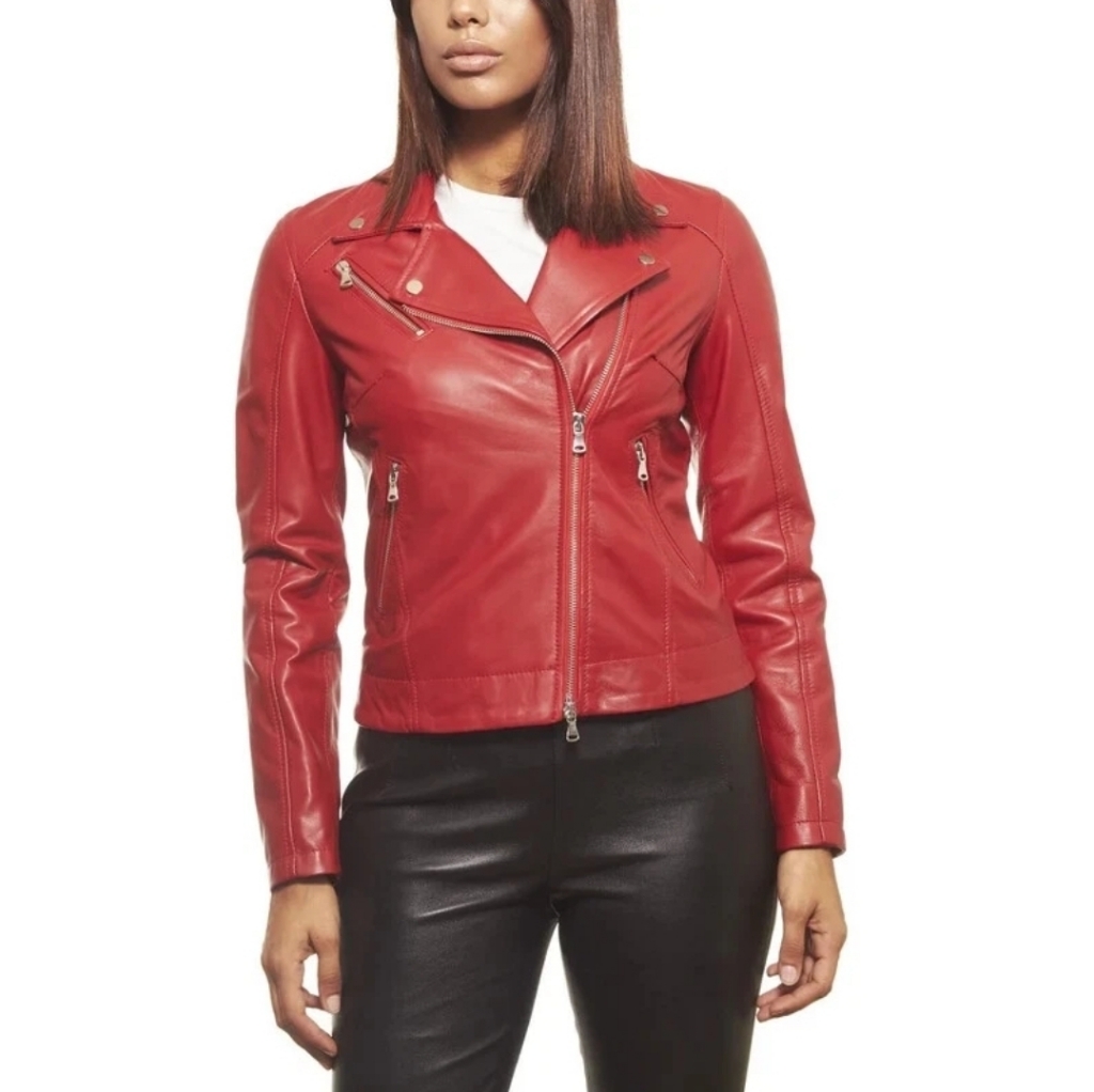 Rg Leather Moto Jacket Size M